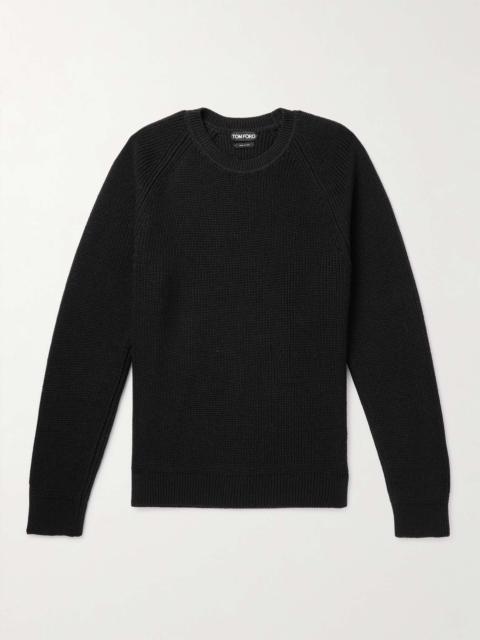 TOM FORD Slim-Fit Ribbed Wool and Silk-Blend Sweater