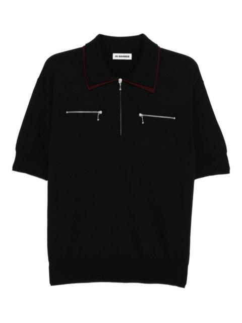 Jil Sander zip collar polo shirt