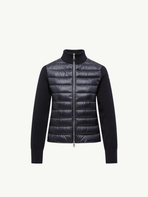 Moncler Padded Wool Zip-Up Cardigan