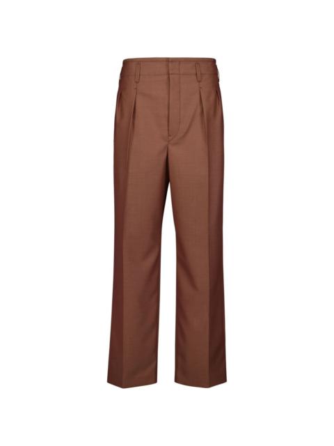 pleat-detailing tailored trousers