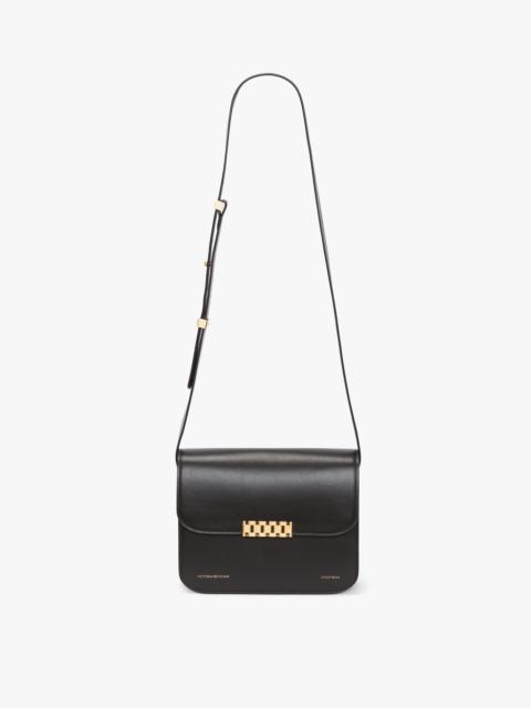 Victoria Beckham Chain Shoulder Bag In Black Leather
