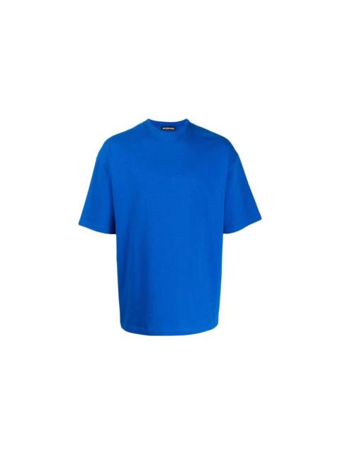 BALENCIAGA Balenciaga Back Print Logo Cotton T-Shirt 'Blue' 570805THV808077