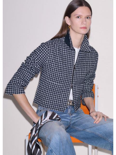 ME+EM Zip-Front Relaxed Top