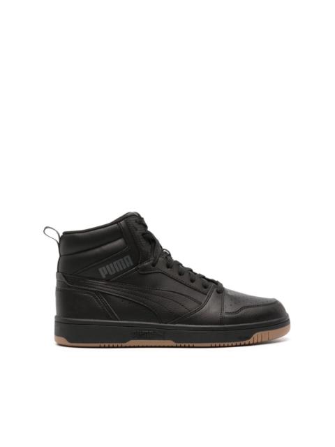 Rebound V6 faux-leather sneakers