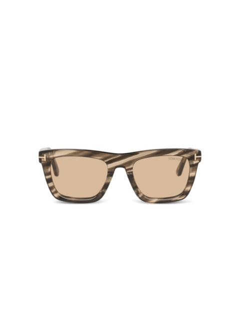 TOM FORD square metal sunglasses