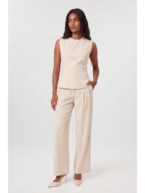 KAREN MILLEN Tailored Structed Peplum Top