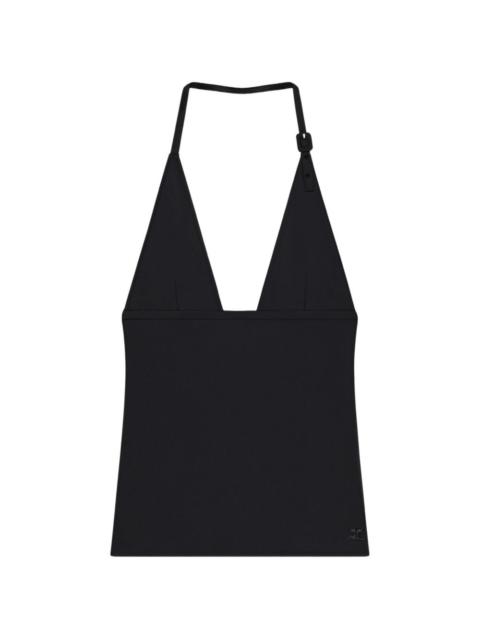 courrèges bikini-style jersey top
