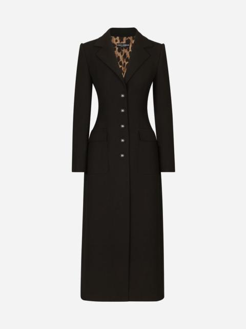 Dolce & Gabbana Single-breasted double crepe coat