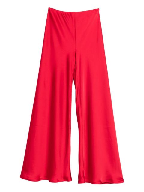 NORMA KAMALI Elephant bias-cut wide-leg trousers