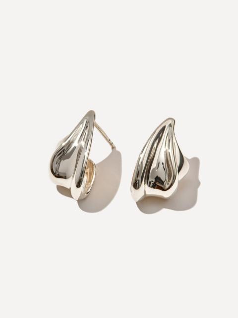 Otiumberg Sterling Silver Wave Stud Earrings