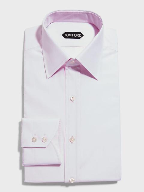 TOM FORD Men's Solid Point Collar Dress Shirt