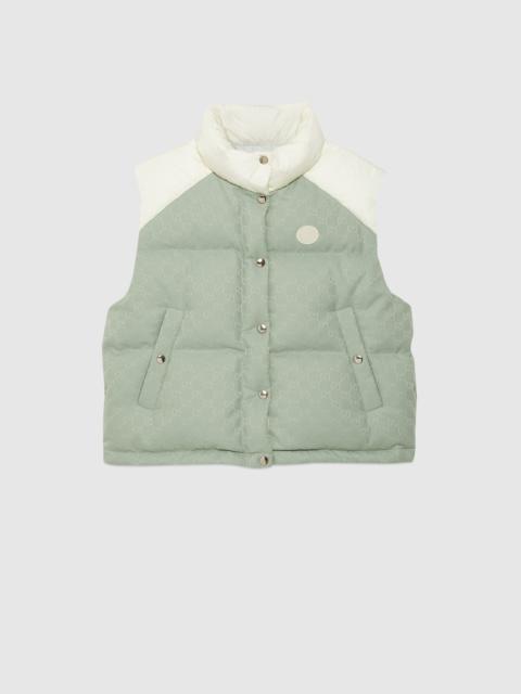 GUCCI GG cotton canvas padded vest