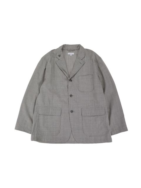 Engineered Garments Loiter Jacket Grey Micro Houndstooth Tropical Wool