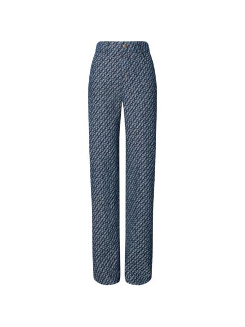 TORY BURCH patterned straight-leg jeans