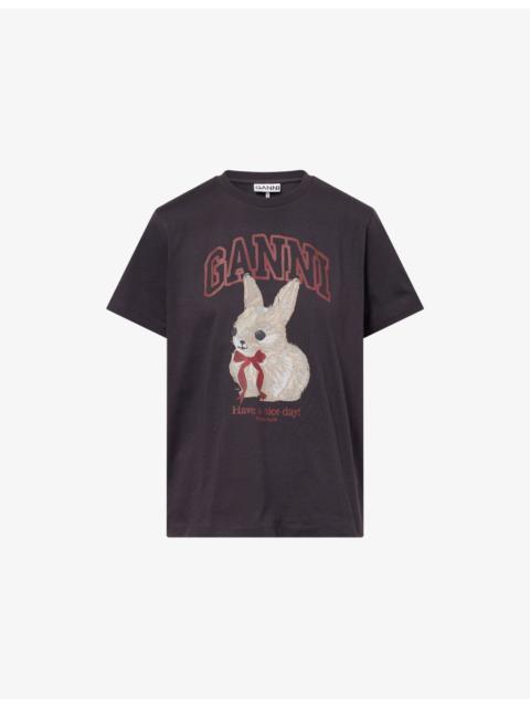 Relaxed-Fit Logo-Print Cotton T-shirt