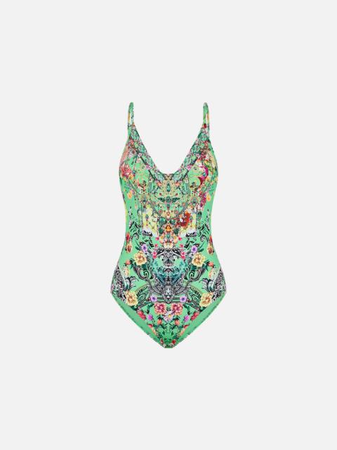 CAMILLA WIRED V-NECK ONE PIECE