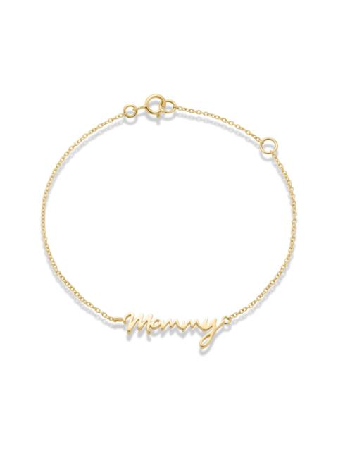 STONE AND STRAND Gold Best Mommy Bracelet