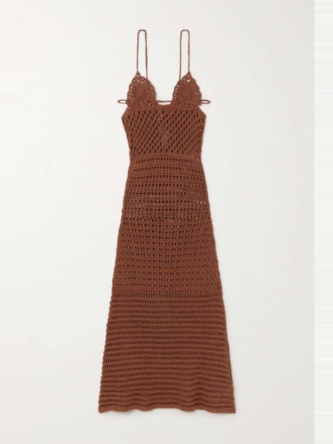 Mother Nature crocheted cotton maxi dress