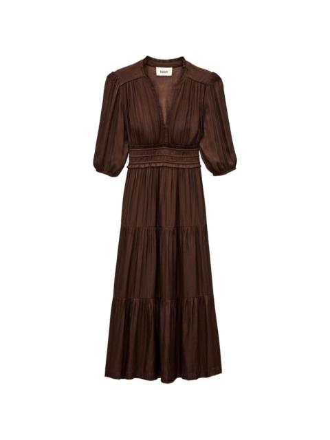 ba&sh shirred tiered dress