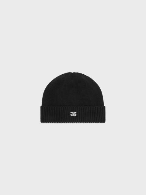 CELINE triomphe cap in wool and cashmere