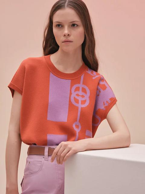 Hermès "Cliquetis" short-sleeve sweater