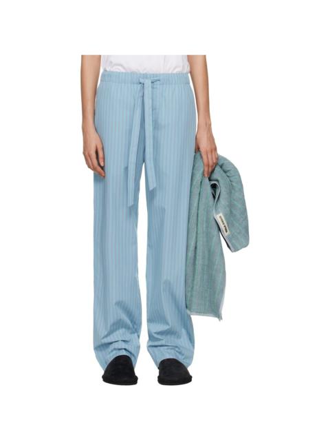 TEKLA SSENSE Exclusive Blue AURALEE Edition Cotton Poplin Pyjama Pants