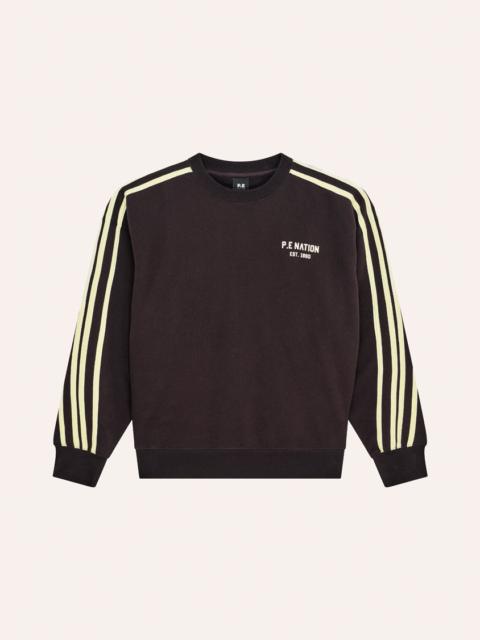 P.E NATION VOLTAGE OVERSIZED SWEAT IN BLACK BEAN