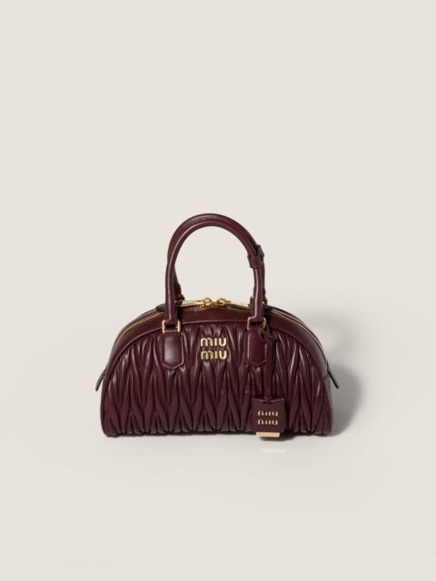 Miu Miu Arcadie matelassé nappa leather bag