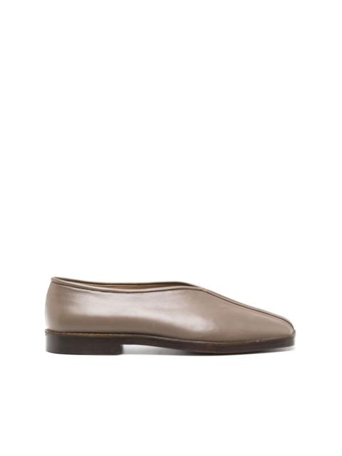 Lemaire piped leather slippers