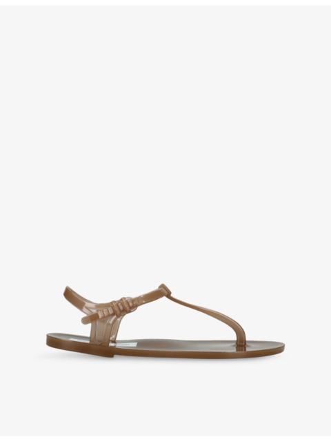 CHRISTOPHER ESBER Billi T-Bar PVC Flat Sandals
