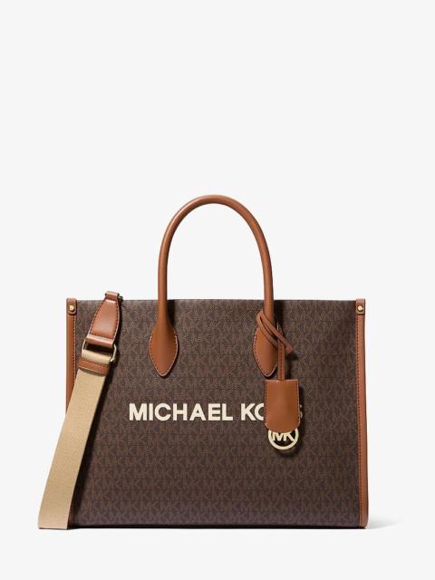 MICHAEL KORS Mirella Medium Signature Logo Tote Bag
