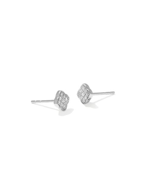 KENDRA SCOTT 0.10 ct Pave Dira 14k White Gold Stud Earrings