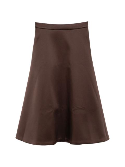 RÓHE satin midi skirt