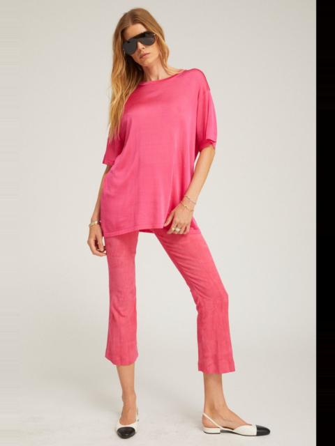 SPRWMN SUEDE CROP FLARE