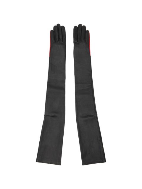 Matières Fécales Black Guilt Leather Gloves