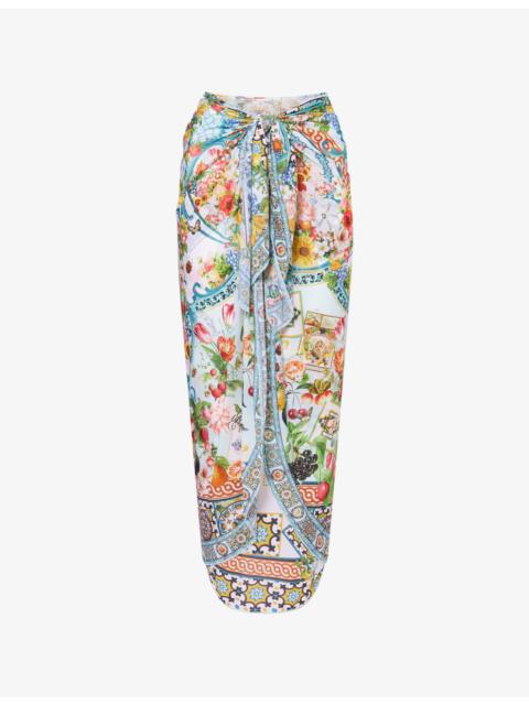 CAMILLA The Magic of The Mercado Layered Stretch-Jersey Sarong