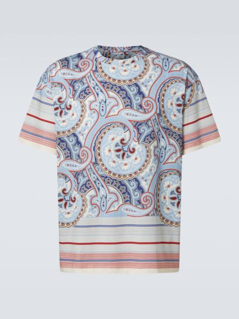 Etro Paisley cotton jersey T-shirt