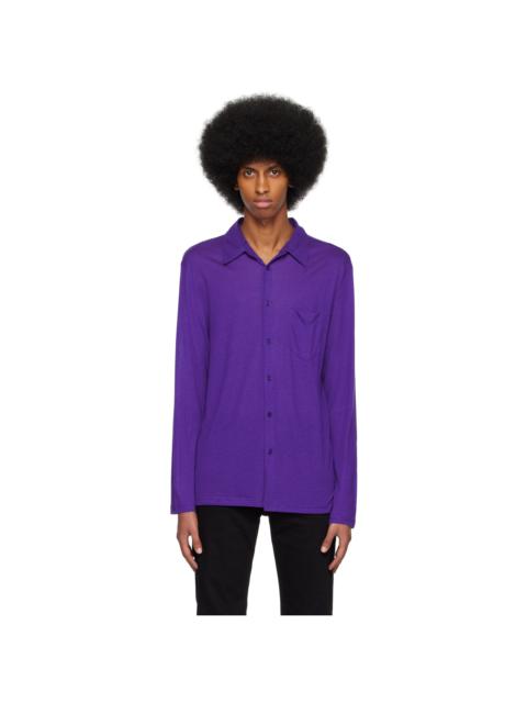 FILIPPA K Indigo Semi-Sheer Shirt