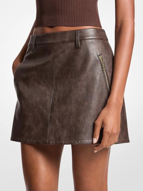 MICHAEL KORS Distressed Mini Skirt