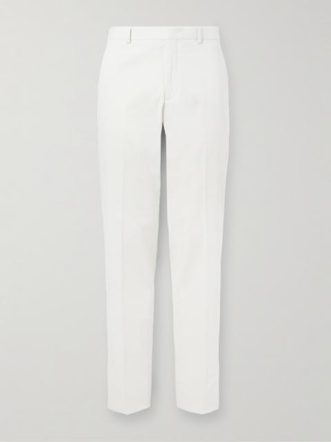 Loro Piana Jarno Austin Straight-Leg Stretch-Cotton Twill Trousers