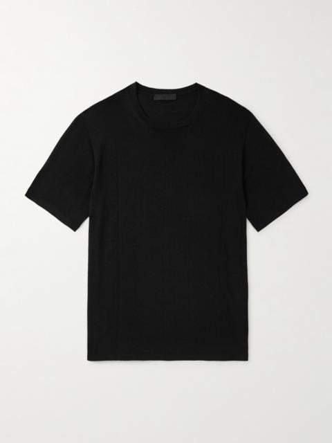 SAMAN AMEL Slim-Fit Wool T-Shirt