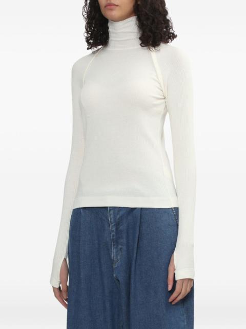 Helmut Lang ribbed turtleneck T-shirt