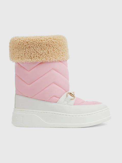 GUCCI Women's chevron boot with Horsebit