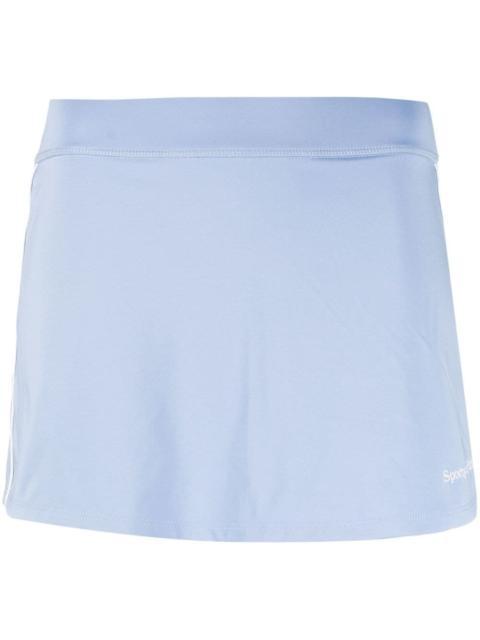 Sporty & Rich logo-print elasticated-waistband miniskirt