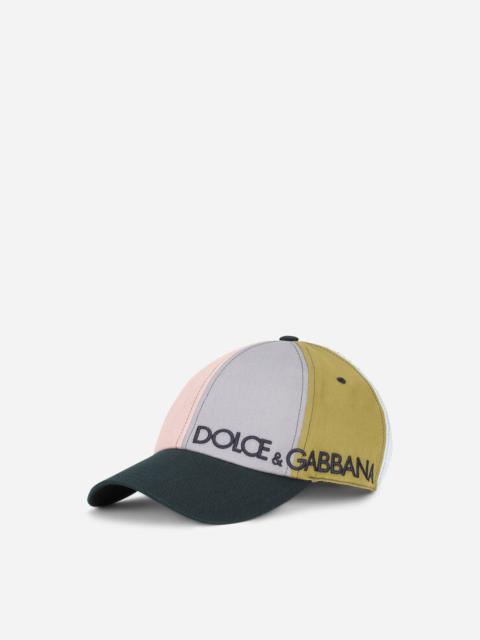 Dolce & Gabbana Cotton patchwork baseball cap with embroidery