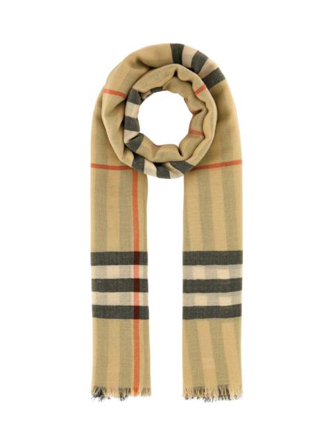 Burberry Embroidered Wool Scarf