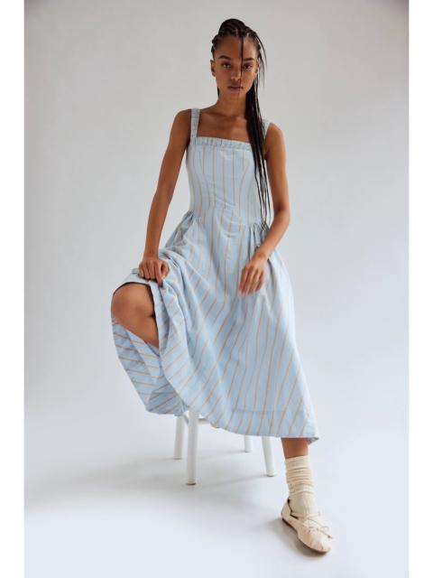 FREE PEOPLE Sammi Yarn Dye Midi Dress