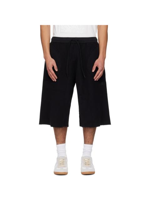 MM6 Maison Margiela Black Inside-Out Shorts