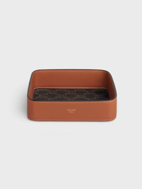 CELINE Trinket Bowl in Triomphe Canvas and Calfskin