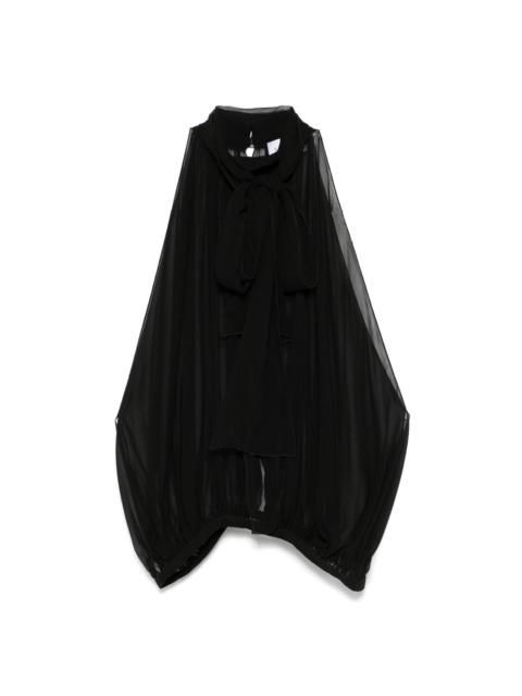 MÔNOT sleeveless sheer top